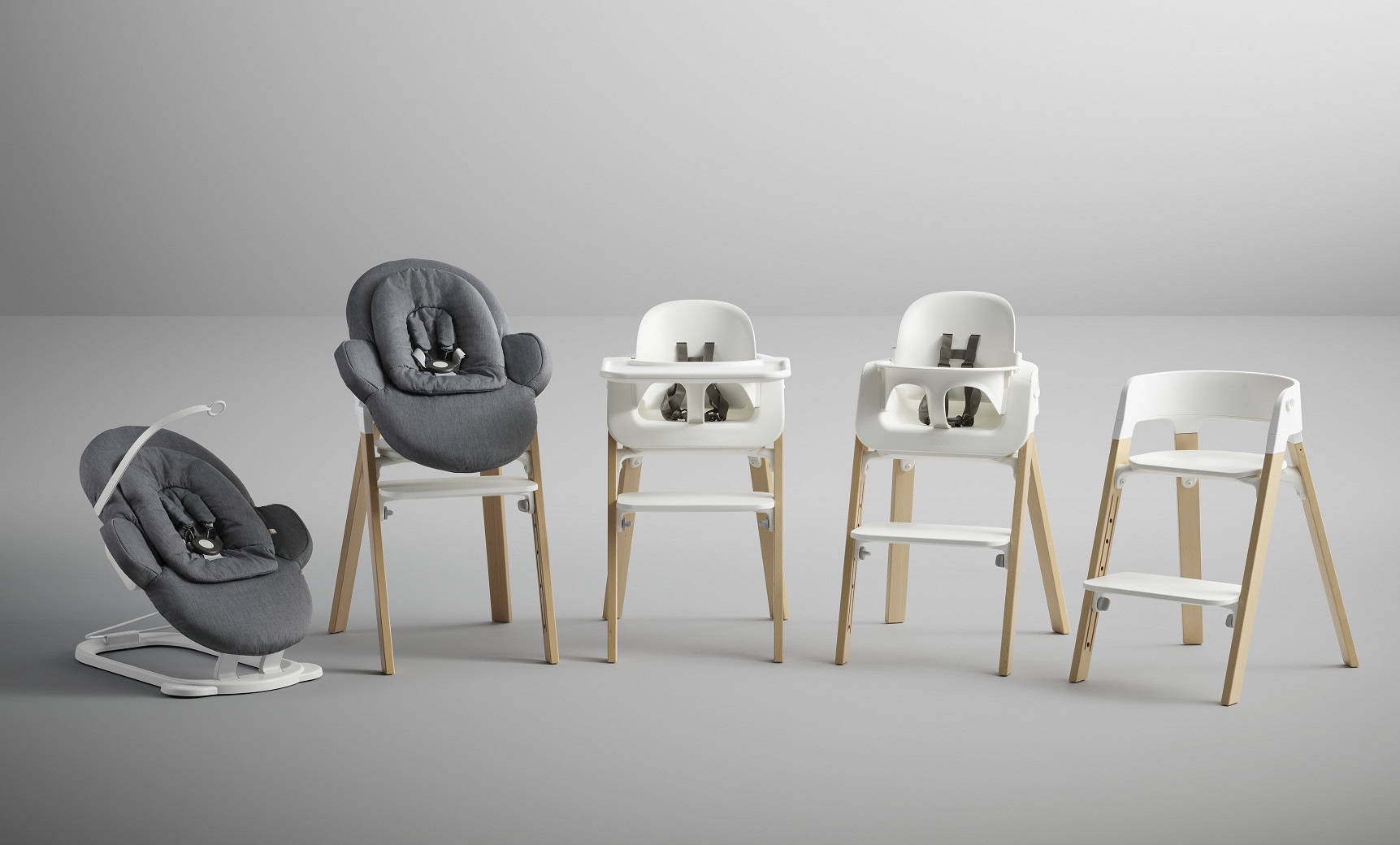 8154STOKKE ストッケ ステップス チェア ビーチ ナチュラル - ベビー