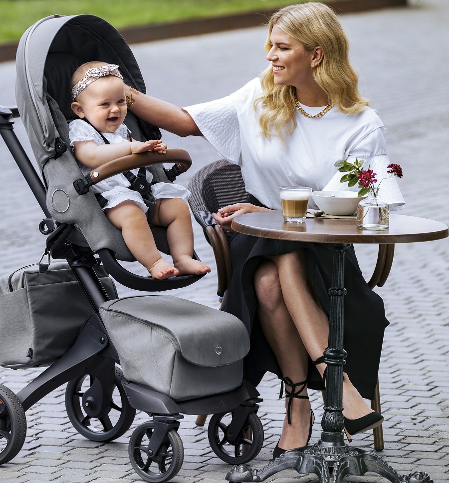 Stokke ストッケ エクスプローリー ベージュ 日傘つき - 外出/移動用品