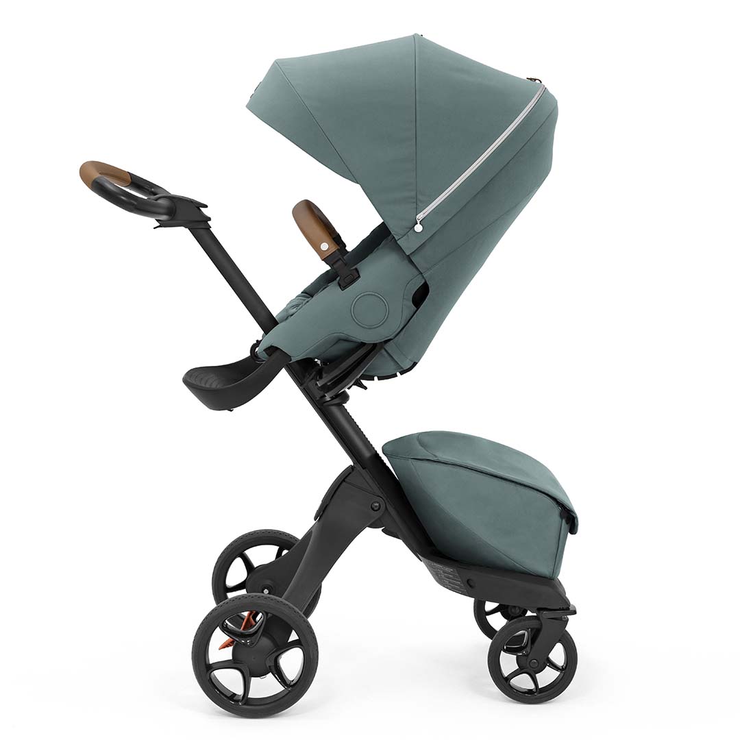 マラソン限定美品 STOKKE ストッケ EXPLORY エクスプローリー ベビーカー 4輪 グレー ほぼフル装備　N2631 A型B型兼用ベビーカー